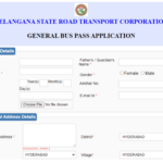 TSRTC Bus Pass Application Guide